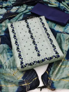 APNISHA Floral Embroidered Unstitched Dress Material