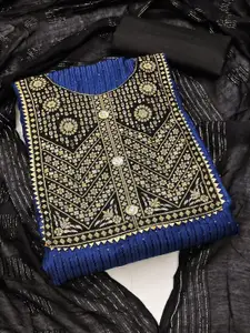 APNISHA Sequinned Detailed Embroidered Unstitched Dress Material