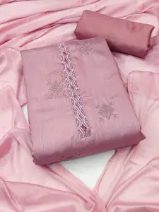 APNISHA Ethnic Motifs Embroidered Unstitched Dress Material