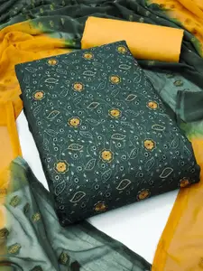 APNISHA Floral Embroidered Unstitched Dress Material