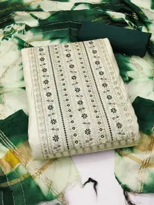 APNISHA Floral Embroidered Unstitched Dress Material