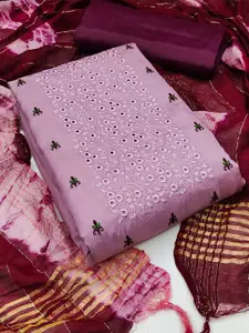 APNISHA Floral Embroidered Unstitched Dress Material