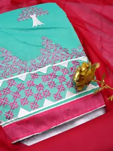 APNISHA Ethnic Motifs Embroidered Unstitched Dress Material