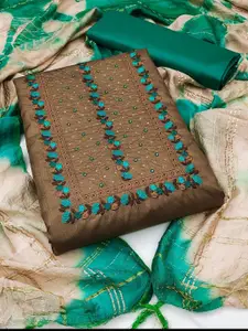 APNISHA Embroidered Unstitched Dress Material