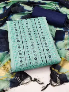 APNISHA Ethnic Motifs Embroidered Unstitched Dress Material