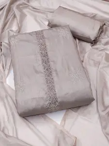 APNISHA Embroidered Unstitched Dress Material