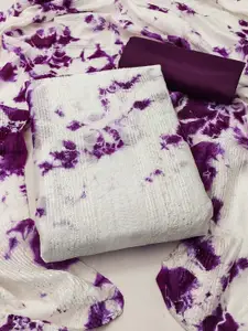 APNISHA Abstract Embroidered Pure Silk Unstitched Dress Material