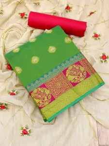 APNISHA Ethnic Motifs Embroidered Unstitched Dress Material