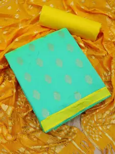 APNISHA Ethnic Motifs Woven Design Pure Silk Unstitched Dress Material