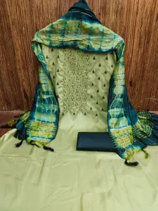 APNISHA Ethnic Motifs Embroidered Unstitched Dress Material