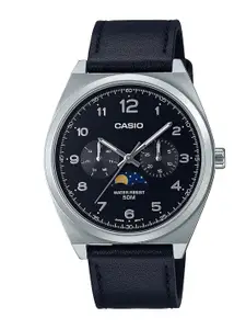 CASIO Men Leather Straps Analogue Watch A2177