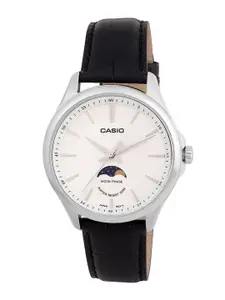 CASIO Men Leather Straps Analogue Watch A2168