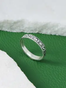 GIVA Men 925 Sterling Silver Silver-Plated Finger Ring