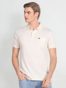 Arrow Horizontal Stripe Polo Collar Regular Fit T-shirt