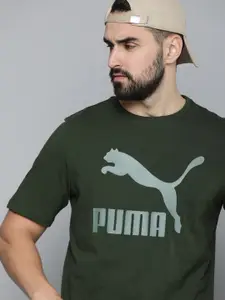 Puma Classics Brand Logo Printed Pure Cotton Out Door T-shirt