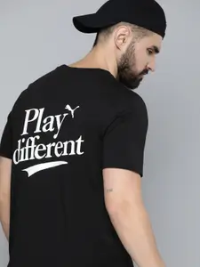 Puma Legacy Typography Printed Pure Cotton T-shirt