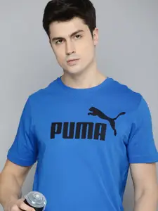 Puma ESS Logo Regular Fit Brand Logo Printed Pure Cotton Out Door T-shirt