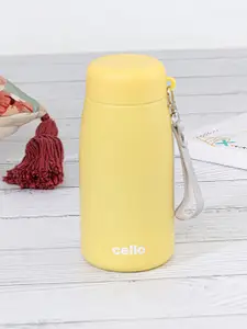 Cello Mom Yellow Double Walled Stainless Steel Water Flask-350ml
