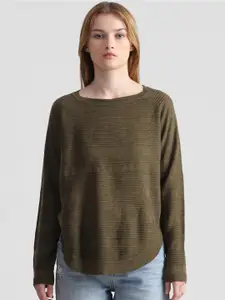 ONLY Women Striped Pullover Sweater