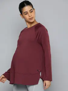 Puma Solid Raglan Sleeves Dry Cell Maternity Oversized T-shirt