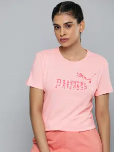 Puma Brand Logo Printed ESS ANIMAL Pure Cotton T-shirt
