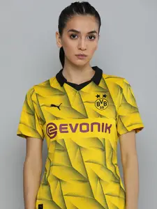 Puma Borussia Dortmund 23/24 Printed Polo Collar dryCELL Jersey T-shirt