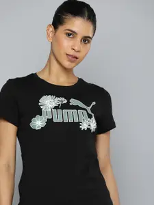 Puma Pure Cotton Brand Logo Printed Outdoor T-shirt