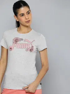 Puma Brand Logo Printed ESS Graphic Pure Cotton T-shirt