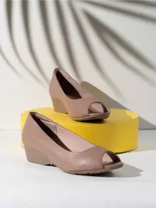 Inc 5 Solid Wedge Peep Toes