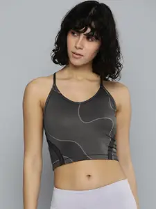 Puma dryCELL Geometric Print Tight Fitted Training Crop Top