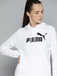 Puma Essentials+ Logo Print Regular Fit Hoodie