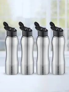 BOROSIL Grip N Sip 4 Pcs Single Wall Stainless Steel Bottle - 1L Each