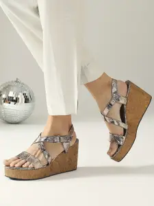 Inc 5 Textured Party Wedge Heels With Backstrap