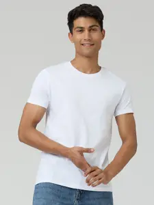 XYXX Men White Pace Intellieaze Cotton Crew Neck T-shirt