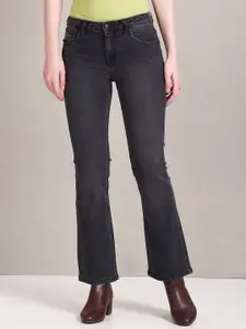 U.S. Polo Assn. Women Light Fade Mid-Rise Cropped Bootcut Stretchable Jeans