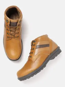 Woodland Men Mid-Top Leather Derbys