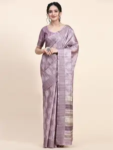 RACHNA Ethnic Motifs Printed Pure Silk Tussar Saree