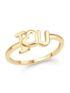 Vighnaharta Gold Plated Finger Ring