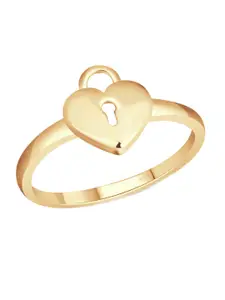 Vighnaharta Gold-Plated Finger Ring