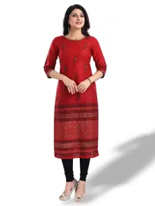 keshubaba  Ethnic Motifs Printed Kantha Work Kurta