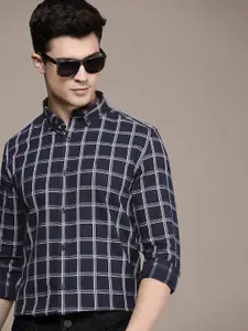 French Connection Pure Cotton Slim Fit Checked Casual Shirt