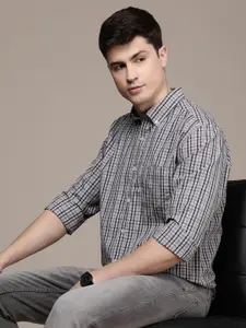 French Connection Pure Cotton Slim Fit Checked Slim Fit Casual Shirt