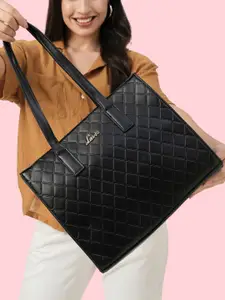 Lavie Rex Women Black Large Satchel Handbag