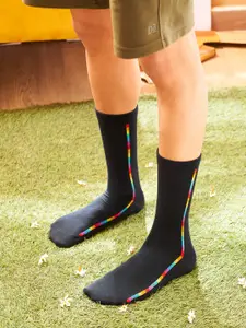 DAMENSCH Men Patterned Calf-Length Socks