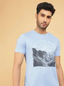 Wrangler Graphic Printed Round Neck Cotton T-shirt