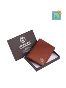 HAMMONDS FLYCATCHER Men Textured RFID Protected Leather Two Fold Wallet