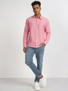 Lee Spread Collar Cotton Casual Shirt