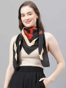 Tossido Abstract Printed Scarf & Scarf Bag Set