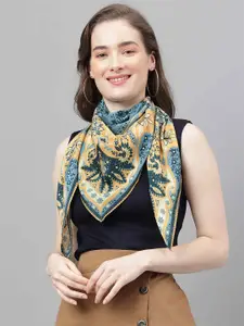 Tossido Women Floral Printed Scarf & Scarf Bag Set