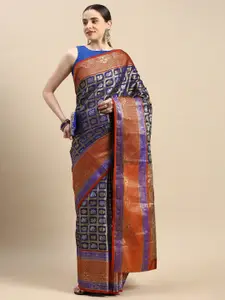 SGF11 Woven Design Zari Pure Silk Kanjeevaram Saree